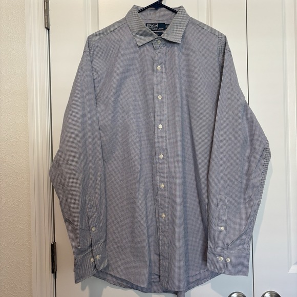 Polo Ralph Lauren Other - Polo Ralph Lauren Men's Shirt Medium 17.5 34/35 Long Sleeve‎ Estate Custom Fit